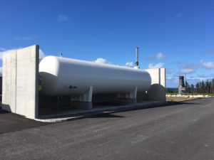 LPG tank på IVAR IKS biogasanlæg på Grødaland
